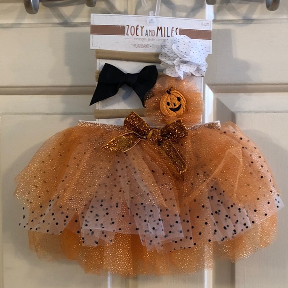Zoey and Miles Other - Zoey and Miles Halloween headband and tutu set